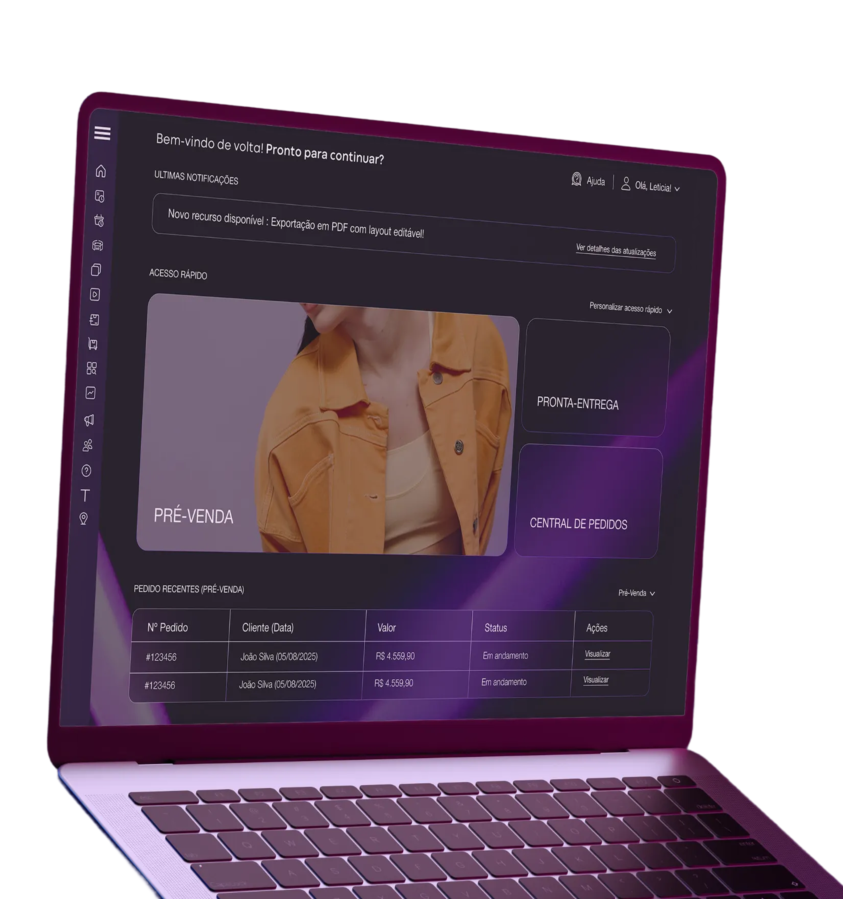 Plataforma TERA no notebook
